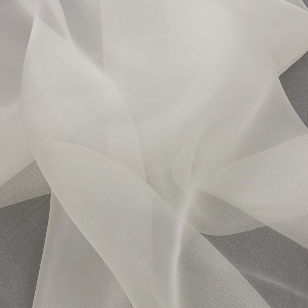 1 Yard Antique White Silk Organza Fabric Lightweight Sheer Material for Bridal and Couture 44 Inch Width